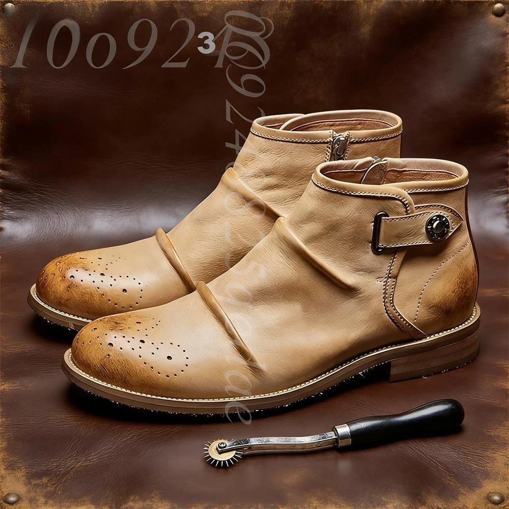 Men's Brogue Toe Ankle Boots,  - огляд і ціна Formal Men Daily Wear Footwear