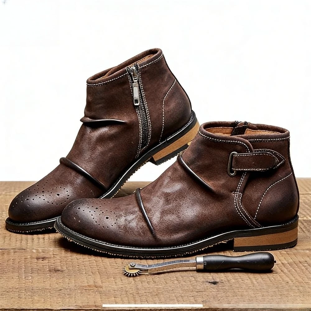 Men's Brogue Toe Ankle Boots,  - огляд і ціна Formal Men Daily Wear Footwear