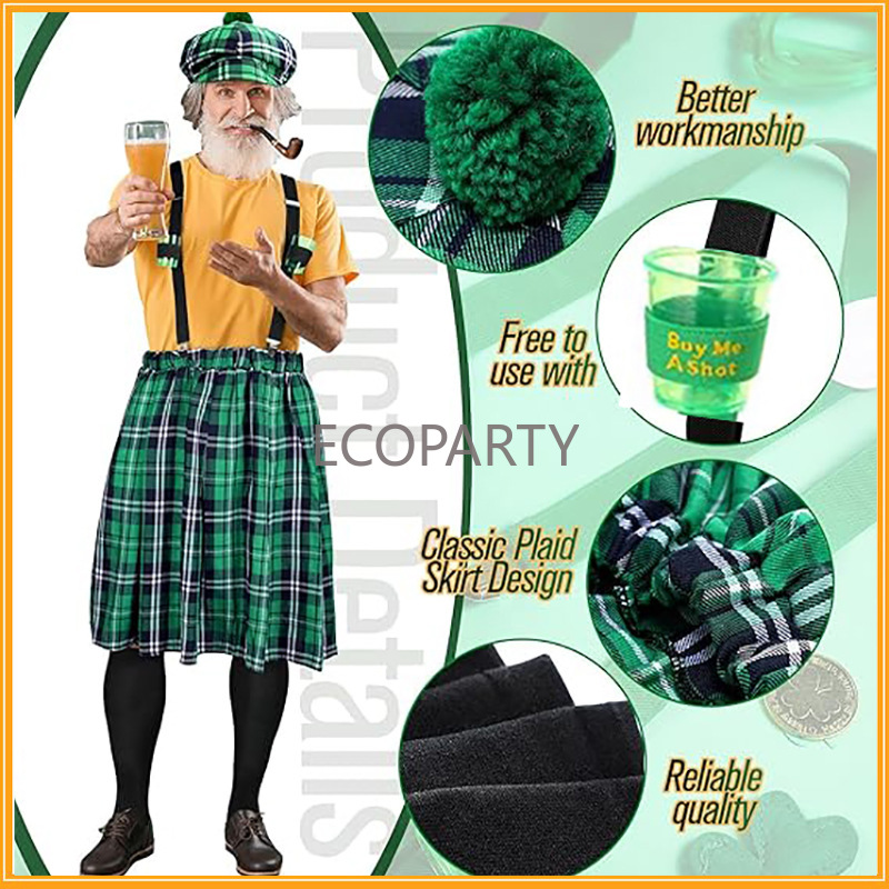 St. Patricks Day Costume Set G - огляд і ціна Sock Garter Men
