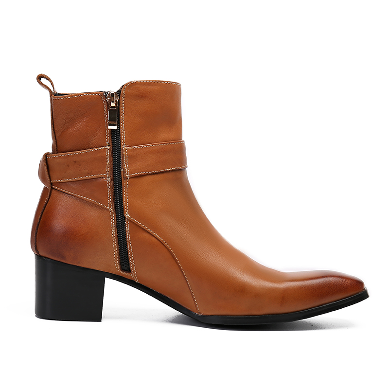 Winter Brown Buckle Pointed Me - огляд і ціна Men Formal Wear With Boots