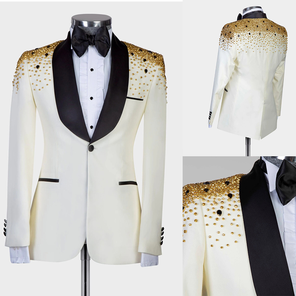 Man Luxury Crystals Beaded Sui - огляд і ціна Men Formal Wear Modern