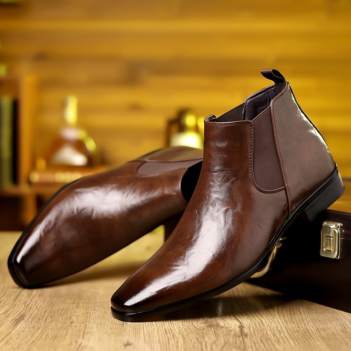 Chelsea Boots Leather Boots Au - огляд і ціна Men Formal Wear With Boots