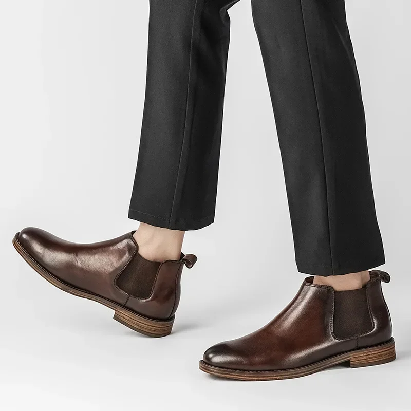 Men's Business Fashion Dress B - огляд і ціна Men Formal Wear With Boots