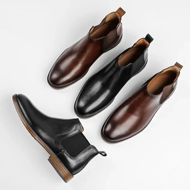 Men's Business Fashion Dress B - огляд і ціна Men Formal Wear With Boots